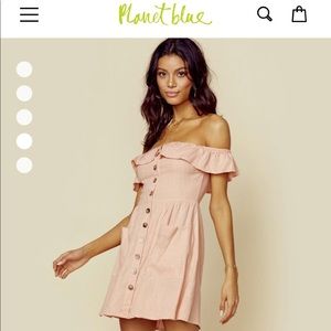 Safe the Label, off shoulder light pink dress
